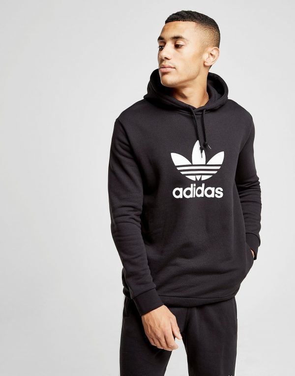 Adidas Originals Trefoil State Overhead Hoodie Musta