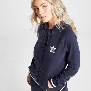 Adidas Originals Trefoil Stripe Full Zip Huppari Laivastonsininen