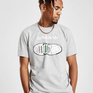 Adidas Originals Trefoil Superstar T-Shirt Harmaa