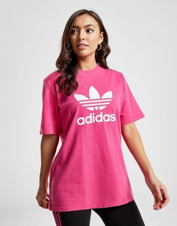 Adidas Originals Trefoil T-Shirt Vaaleanpunainen