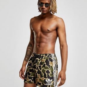 Adidas Originals Woven Swim Shorts Camo