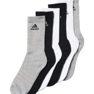 Adidas Performance 3 Stripes Crew Sukat 6 Pack