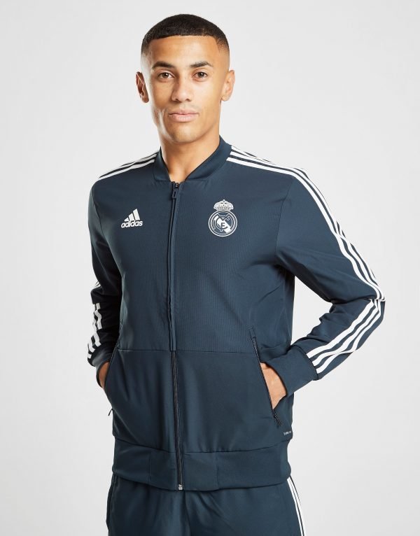 Adidas Real Madrid Presentation Jacket Sininen