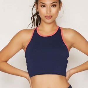 Adidas Stellasport Crop Bra Treenitoppi Tight Fit Indigo