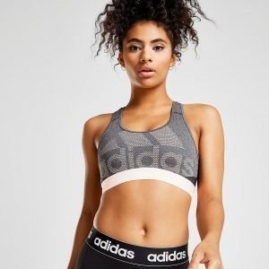 Adidas Tape Logo Bra Harmaa