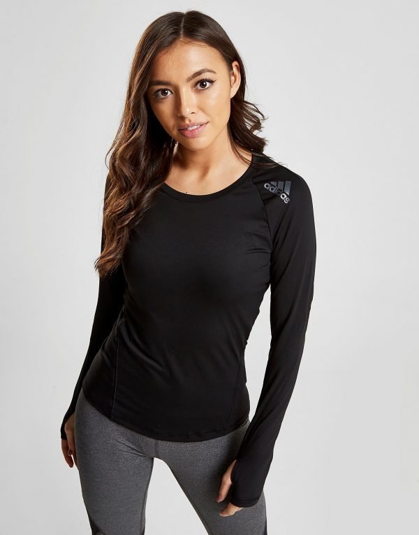 Adidas Tech Long Sleeve Top Musta