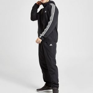 Adidas Woven Pride Hooded Tracksuit Musta