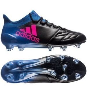 Adidas X 16.1 FG/AG Nahka Blue Blast Musta/Pinkki/Sininen