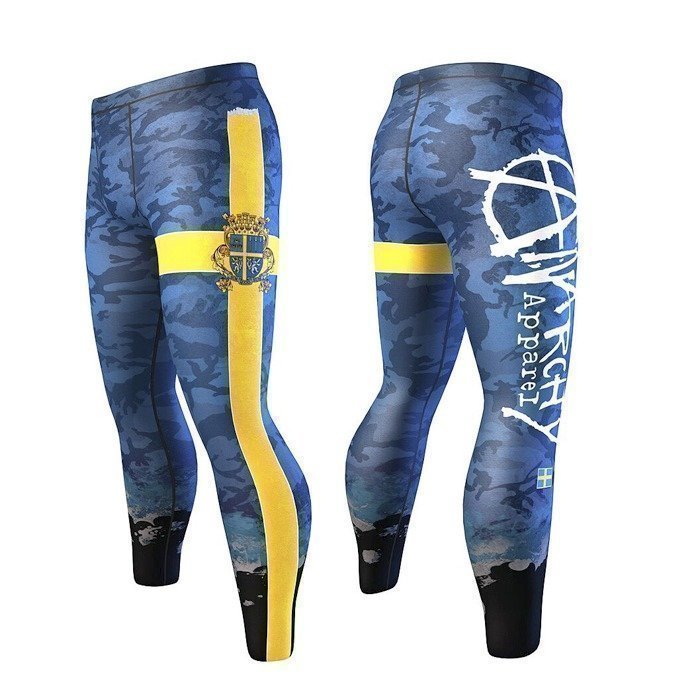 Anarchy Jaeger Men's Tights blue/yellow L