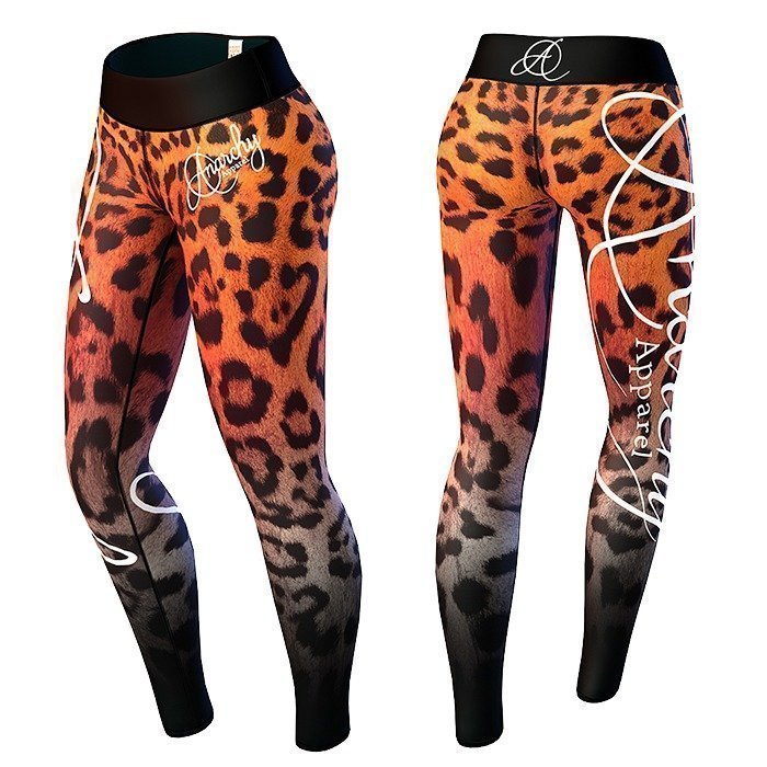 Anarchy Leopardess Legging orange/black L