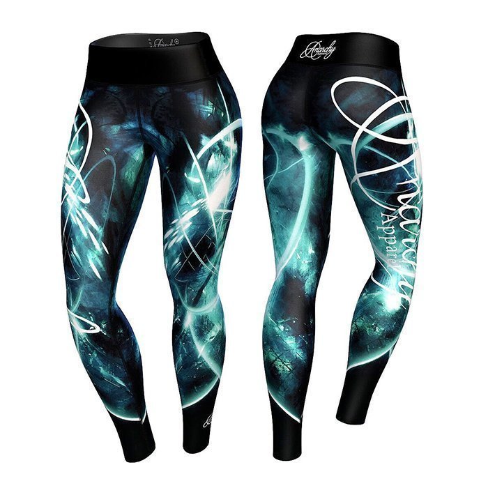 Anarchy Quantum Legging Black/Turquoise M