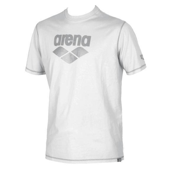 Arena Connection t-paita white 10Y Unisex+ Jr white/metallic grey