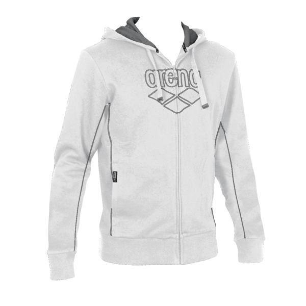 Arena Pressure vetok.huppari valk L White/metallic grey