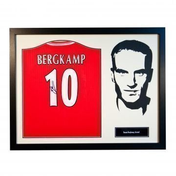 Arsenal Bergkamp Signeerattu Paita Siluetti