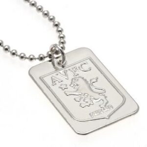 Aston Villa Hopea Plated Dog Tag & Chain