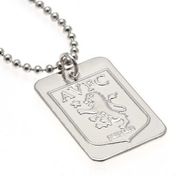 Aston Villa Hopea Plated Dog Tag & Chain