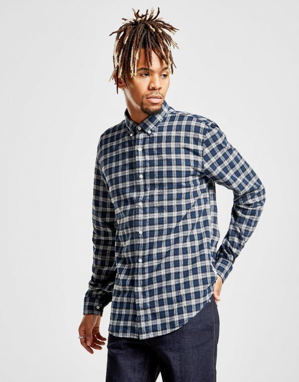 Barbour Beacon Dean Long Sleeve Checked Shirt Laivastonsininen