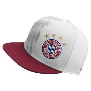 Bayern München Lippis Snapback Valkoinen/Viininpunainen