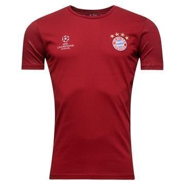 Bayern München T-paita Champions League Viininpunainen