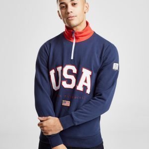 Bear Usa Roamer 1/4 Zip Sweatshirt Laivastonsininen