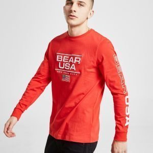 Bear Usa Saguaro Long Sleeve T-Paita Punainen