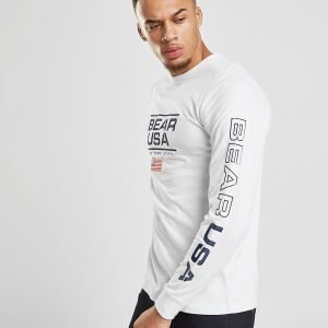 Bear Usa Saguaro Long Sleeve T-Paita Valkoinen