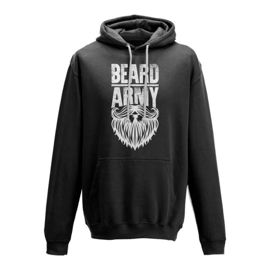 Beard Army Men's Black Insignia Hoodie L Musta