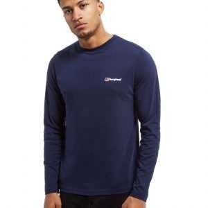 Berghaus Back Print Long Sleeve T-Shirt Laivastonsininen