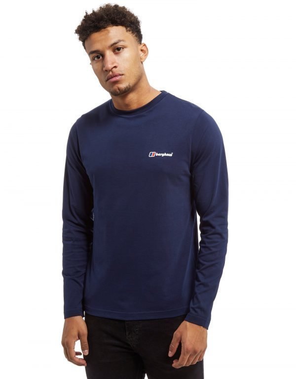 Berghaus Back Print Long Sleeve T-Shirt Laivastonsininen