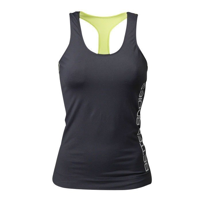 Better Bodies Athlete T-back black/lime S