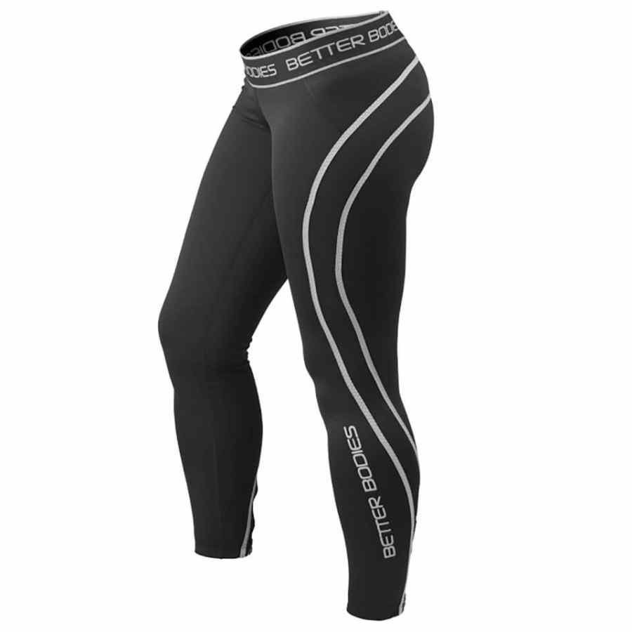 Better Bodies Athlete Tights Black/Grey XS Black/Grey