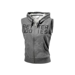 Better Bodies Athletic S/L Hood antracite melange L