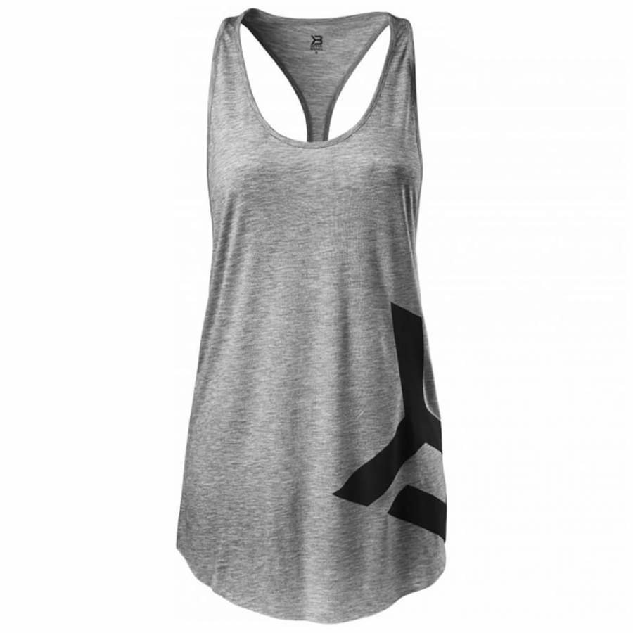 Better Bodies Chelsea T-Back Vest Grey Melange L Harmaa