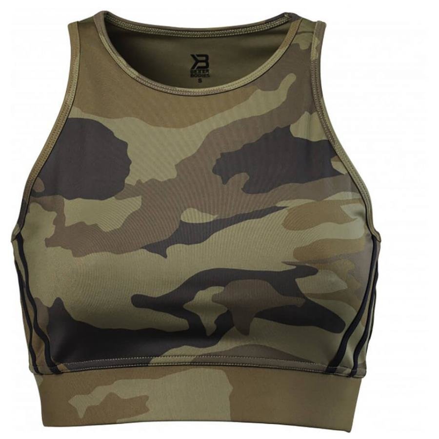 Better Bodies Cherry Hill Short Top Dark green camo L Vihreä