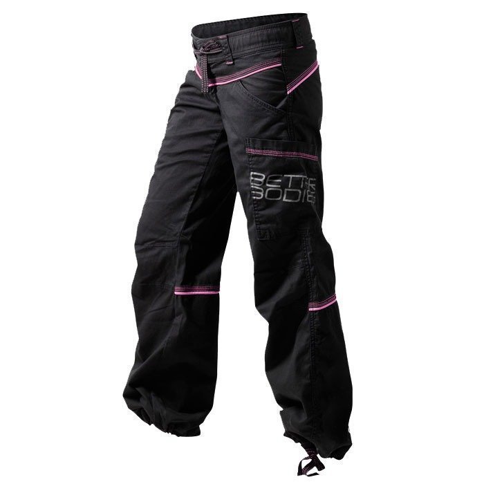 Better Bodies Contrast windpant Black/pink X-small