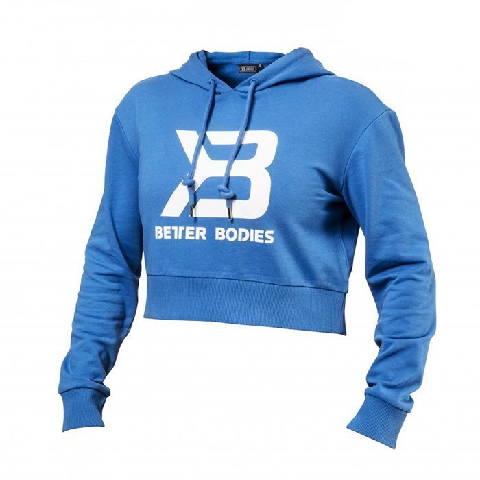 Better Bodies Cropped Hoodie Bright Blue Large