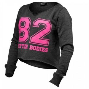 Better Bodies Cropped Sweater Antracite Melange XS Harmaa