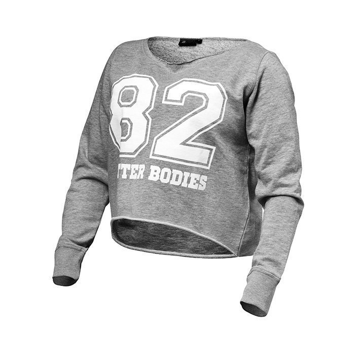 Better Bodies Cropped Sweater grey melange L