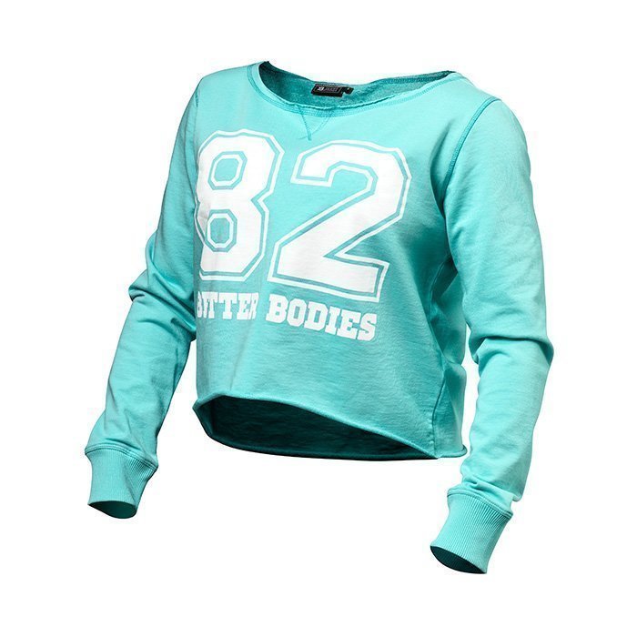 Better Bodies Cropped Sweater light aqua L