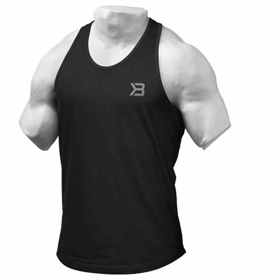Better Bodies Essential T-Back Vest Black L Musta