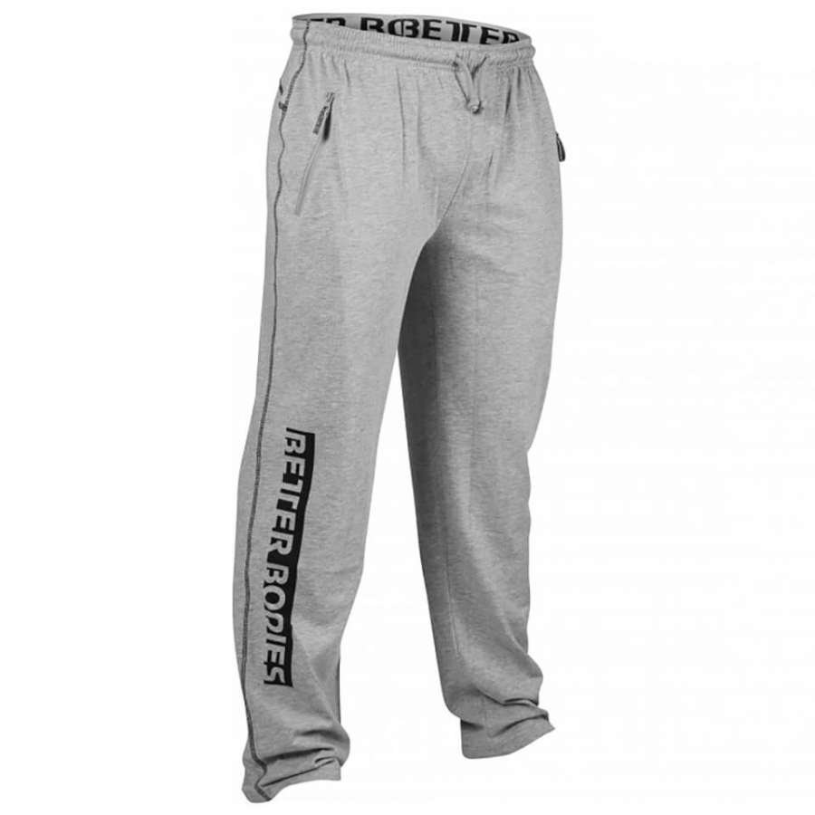 Better Bodies Gym Sweatpants Grey Melange L Harmaa