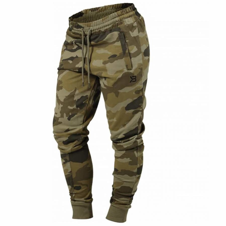 Better Bodies Jogger Sweatpants Dark Green Camo XS Vihreä