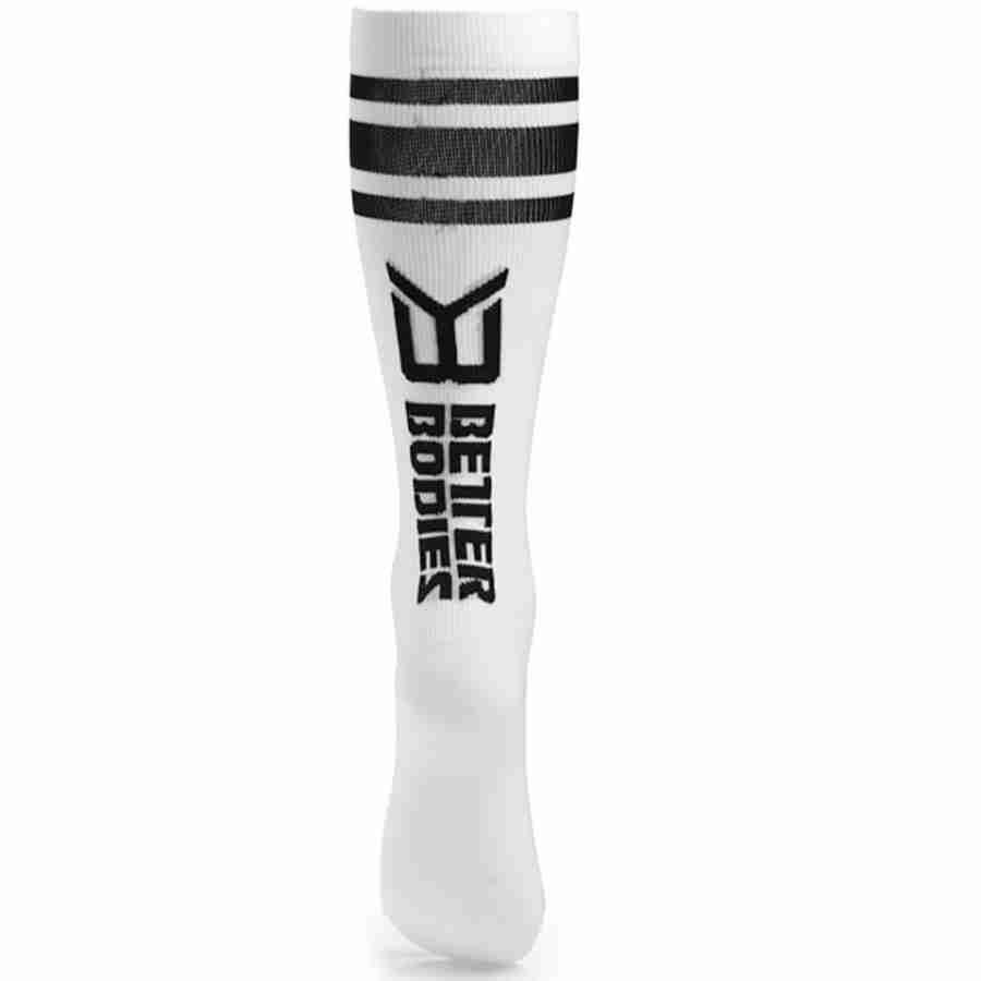 Better Bodies Knee Socks White L Valkoinen