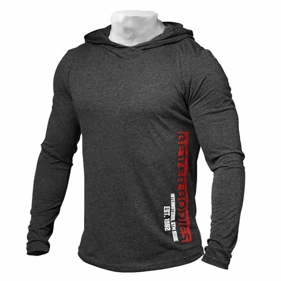 Better Bodies Men's Soft Hoody Antracite Melange L Harmaa