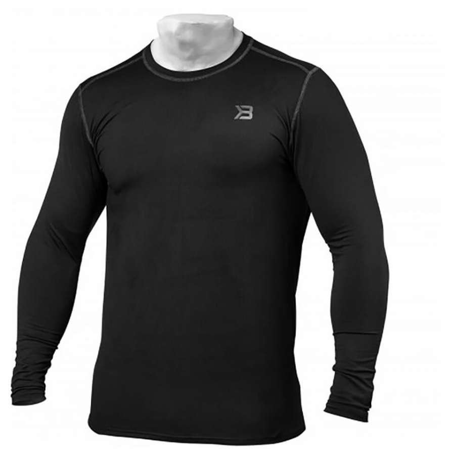 Better Bodies Performance Long Sleeve T-Shirt Black L Musta