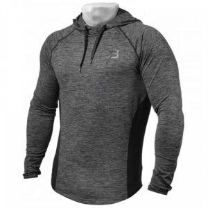 Better Bodies Performance Mid Hoody Graph Melange XXL Harmaa