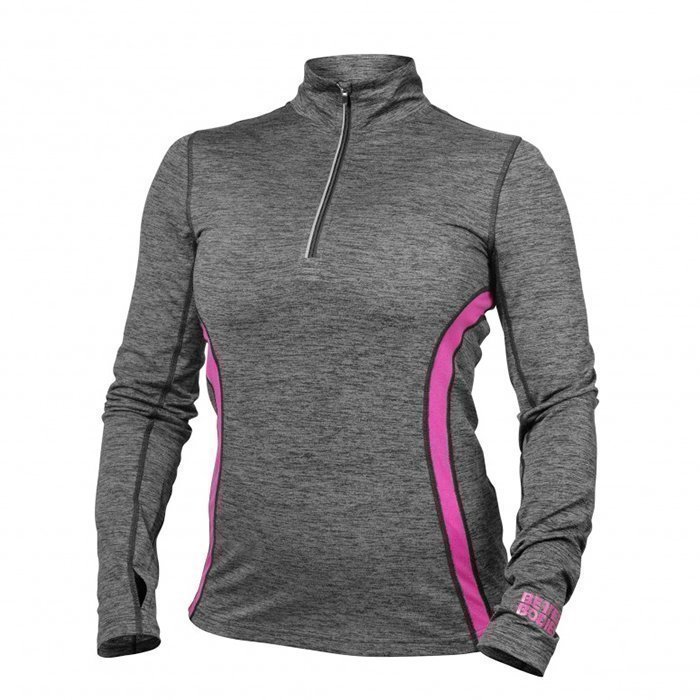 Better Bodies Performance Mid L/S Graphite/Pink Large