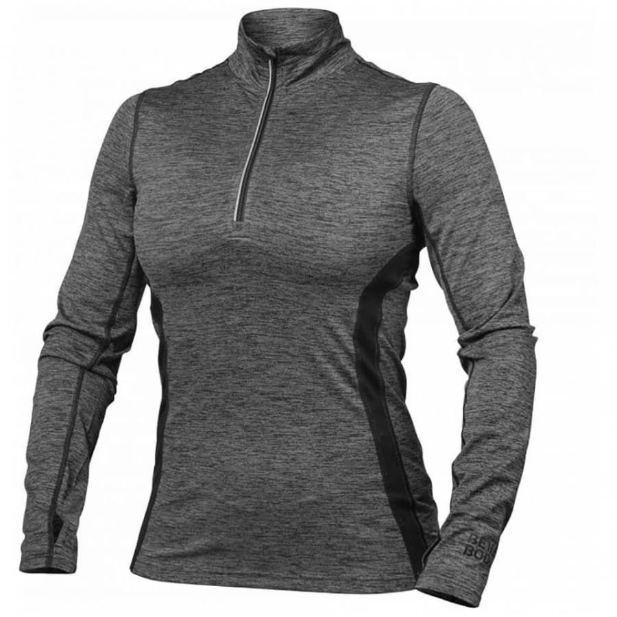 Better Bodies Performance Mid Long Sleeve Sweatshirt Graph Melange L Harmaa