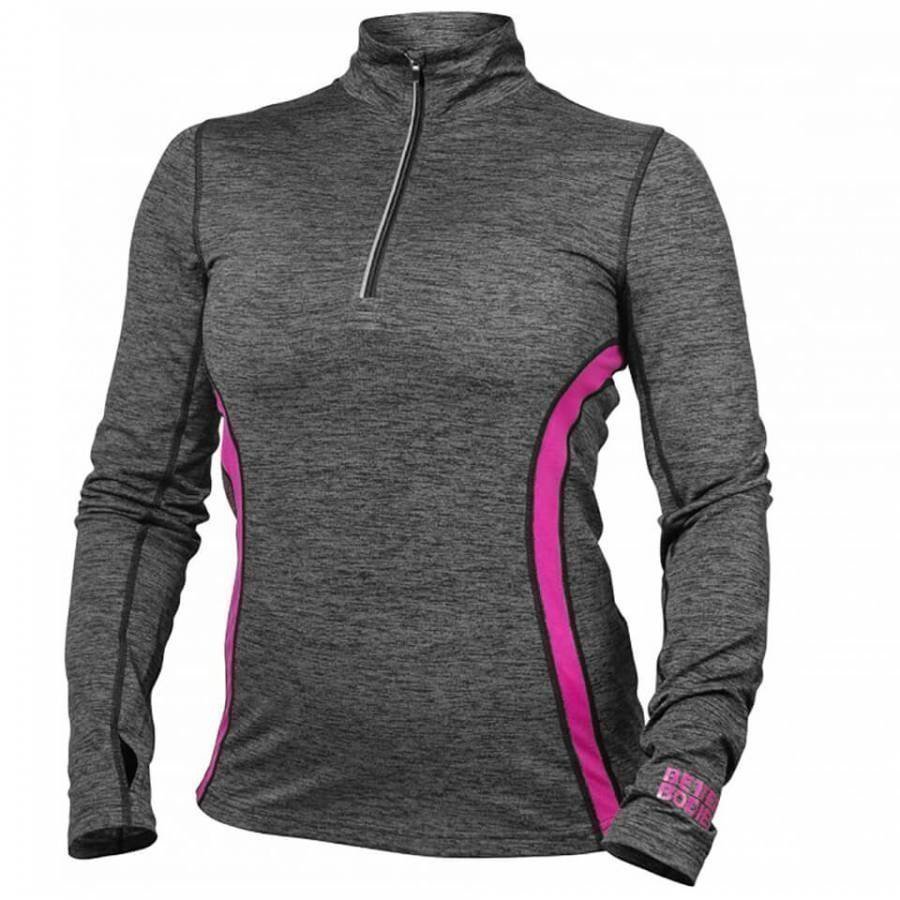 Better Bodies Performance Mid Long Sleeve Sweatshirt Graphite/Pink M Grey/Pink