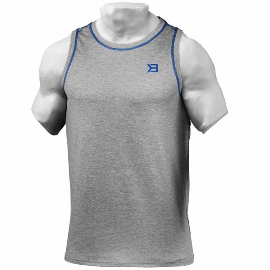 Better Bodies Performance Tank Top Grey Melange L Harmaa